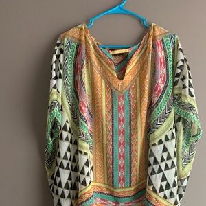 SOLDEUC Hale Bob sheer blouse